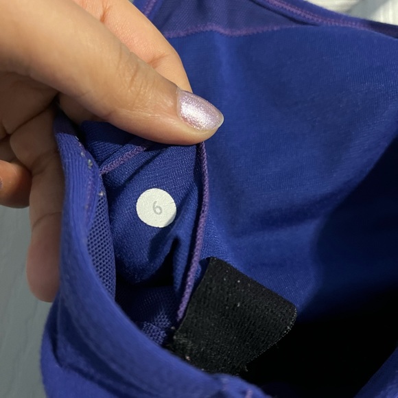 Lululemon Power Y Tank Size 6 Purple/Blue - Picture 6 of 8